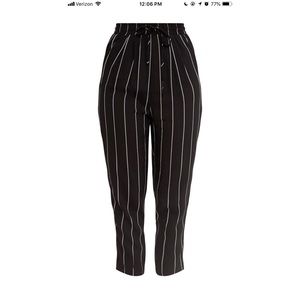 Diya Pinstripe Casual Trousers